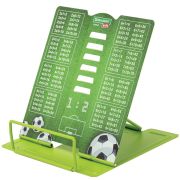 Подставка для книг и учебников BRAUBERG KIDS mini «Football» с таблицей умножения, регулируемый угол наклона, металлическая, 238968