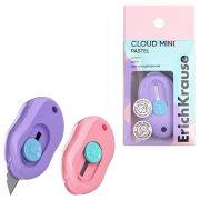 Нож канцелярский ERICH KRAUSE «Cloud Mini Pastel», корпус ассорти, 62755