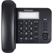 Телефон PANASONIC KX-TS2352RUB, черный, память 3 номера, повторный набор, тональный / импульсный режим, индикатор вызова