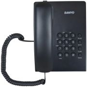 Телефон проводной SANYO RA-S204B, тональный / импульсный режим, повтор, чёрный