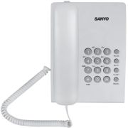Телефон проводной SANYO RA-S204W, тональный / импульсный режим, повтор, белый