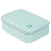 Пенал-косметичка BRAUBERG БОЛЬШОЙ, 1 отделение, 1 откидная планка, ткань, 21x15x6 см, «Mint», 270705