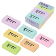 Ластики BRAUBERG PASTEL SOFT НАБОР 6 шт., размер ластика 45х25х10 мм, экологичный ПВХ, 271340