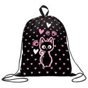 Мешок для обуви BRAUBERG KIDS, с петлей, 42х34 см, «Нежный котик», 271629