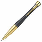 Ручка шариковая Parker «Urban Twist Black GT» синяя, 1,0мм, поворот., подарочная упаковка