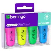 Набор текстовыделителей Berlingo «Textline HL100» мини, 04цв., 1-5мм, европодвес