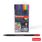 Набор капиллярных ручек Luxor «Fine Writer 045» 10цв., 0,8мм, европодвес