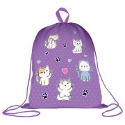 Мешок для обуви BRAUBERG KIDS, с петлей, 42х34 см, «Игривые котята», 272413