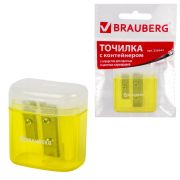 Точилка с контейнером «Brauberg» Chief, 2 отверстия, арт. 226942