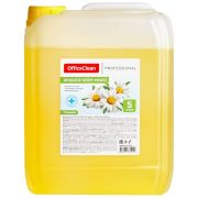 Мыло-крем жидкое OfficeClean Профессиональное «Антибактериальное», с ромашкой, канистра, 5л