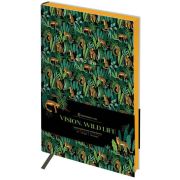 Ежедневник недатированный, А5, 136л., кожзам, Greenwich Line «Vision. Wild life», тон. блок, цветной срез