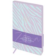 Ежедневник недатированный, А5, 136л., кожзам, Greenwich Line «Vision. Animal print. Zebra», тон. блок, цветной срез