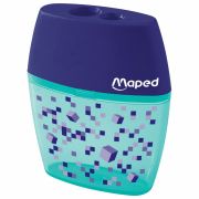 Точилка с контейнером MAPED (Франция) «Pixel Party», 2 отверстия, яркий цвет корпуса, 035023