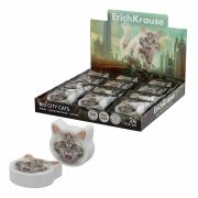 Ластик фигурный ERICH KRAUSE «Big City Cats», 25,6х25,3х7 мм, 63061