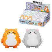 Точилка фигурная FUNSTER (ФАНСТЕР) «Пухлый кот», 1 отверстие, ассорти, в дисплее, 274056