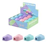 Точилка ERICH KRAUSE «Charm Pastel», с контейнером, пластиковая, корпус ассорти, 60031
