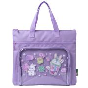 Папка на молнии с ручками BRAUBERG KIDS, ПВХ-карман, 27x35 см, «Ягодный коктейль», 274474