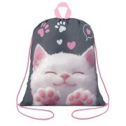 Мешок для обуви BRAUBERG KIDS, с петлей, 42х34 см, «Кот-мурлыка», 274640