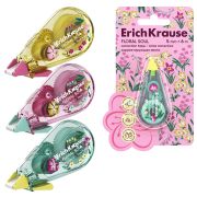 Корректирующая лента ERICH KRAUSE «Floral Soul», 5 мм х 6 м, корпус ассорти, блистер, европодвес, 62738