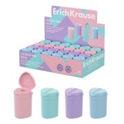Точилка ERICH KRAUSE «ClickUp Mini Pastel», с контейнером, пластиковая, корпус ассорти, 60064
