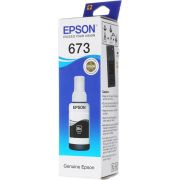 Чернила EPSON 673 (T6731) для СНПЧ Epson L800/L805/L810/L850/L1800, черные, ОРИГИНАЛЬНЫЕ, C13T67314A