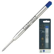 Стержень шариковый объемный Parker «QuinkFlow Ball Point» синий, 98мм, 1,0мм, метал. корпус, 2шт., блистер