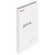 Папка-скоросшиватель «Дело», картон, 220 г/м2, «Staff», белая, арт.124875