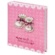 Фотоальбом BRAUBERG «Baby shoes» на 200 фото 10х15 см, твердая обложка, термосклейка, розовый, 39114, 391148