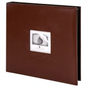 Фотоальбом BRAUBERG «Smooth brown» на 500 фото 10х15 см, под гладкую кожу, коричневый, 391177