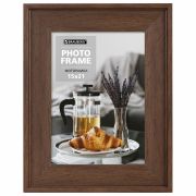 Рамка 15х21 см небьющаяся, багет 40 мм пластик, BRAUBERG «Walnut», цвет орех, 391264