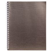 Тетрадь бумвинил, А5, 96 л., гребень, офсет №1, клетка, КОРИЧНЕВАЯ Metallic, HATBER, 059709, 96Т5бвВ1гр
