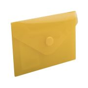 Папка-конверт с кнопкой «Brauberg» А7, 74*105мм, желтая, 227324