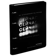 Тетрадь на кольцах А5, 175х215 мм, 120 л., под кожу, BRAUBERG VISTA, «Сейчас», 405212