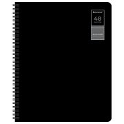 Тетради ДЭК А5 48 л. КОМПЛЕКТ 4 шт., BRAUBERG, гребень, клетка, 80 г/м, Soft-Touch, «Black Classic», 405578