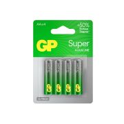 Батарейки КОМПЛЕКТ 4 шт., GP Super G-Tech, AA (LR6, 15А), алкалиновые, пальчиковые, блистер, 15A-2CR4
