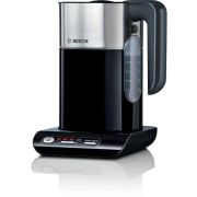 Чайник BOSCH TWK8613P, 1,5 л, 2400 Вт, закрытый нагревательный элемент, нержавеющая сталь, черный