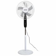 Вентилятор напольный, 3 режима, пульт ДУ, SONNEN TF-45W-40-520, d=40 см, 45 Вт, белый, 454788
