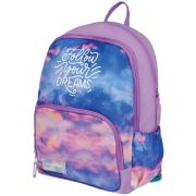 Рюкзак Berlingo Light «Sky lilac» 39,5*28*16см, 2 отделения, 3 кармана, уплотненная спинка
