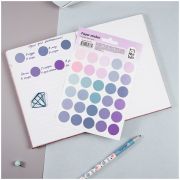 Наклейки бумажные MESHU «Trecker dots blue», 12*18см, 30 наклеек, европодвес