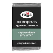 Акварель художественная Гамма «Старый мастер» серо-зеленая, 2,6мл, кювета