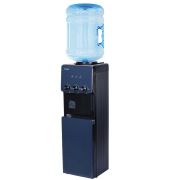 Кулер для воды SONNEN FSE-03RTi, напольный, НАГРЕВ/ОХЛАЖДЕНИЕ ЭЛЕКТРОННОЕ, шкафчик, 3 крана, титановый синий, 455746