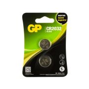Батарейки литиевые GP Lithium CR2032 «таблетки, дисковые, кнопочные» КОМПЛЕКТ 2 шт., блистер, CR2032-2CRU2