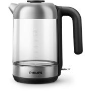 Чайник PHILIPS HD9339/80, 1,7 л, 2200 Вт, закрытый нагревательный элемент, стекло, серебристый