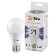Лампа светодиодная ЭРА STD, 21 (175) Вт, цоколь E27, груша, холодный белый свет, 35000 ч., LED A65-21W-860-E27, Б0035333