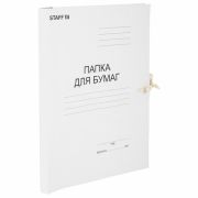 Папка с завязками, картон, 220 г/м2, «Staff» арт. 126525