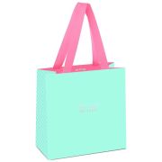 Пакет подарочный 20*20*10см MESHU «Bright turquoise», отд. фольгой, выб. лак, матовая ламинация