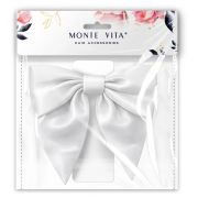 Бант для волос 17х7,5х15 см, на заколке, белый, MONTE VITA (МОНТЕ ВИТА), 458839