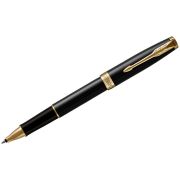 Ручка-роллер Parker «Sonnet Black Lacquer GT» черная, 0,8мм, подарочная упаковка