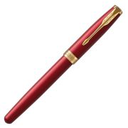 Ручка-роллер Parker «Sonnet Intense Red Lacquer GT» черная, 0,8мм, подарочная упаковка