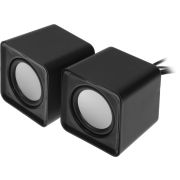 Колонки компьютерные DEFENDER SPK 22, 2.0, 2х2, 5Вт, пластик, черный, 65503